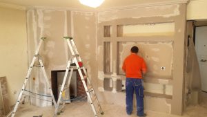 Palaio Faliro fireplace construction