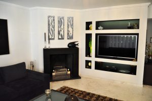 Palaio Faliro fireplace construction